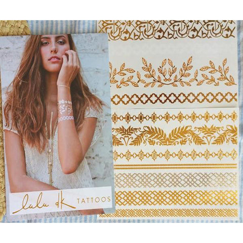 Lulu DK Desert Blue Temporary Tattoos